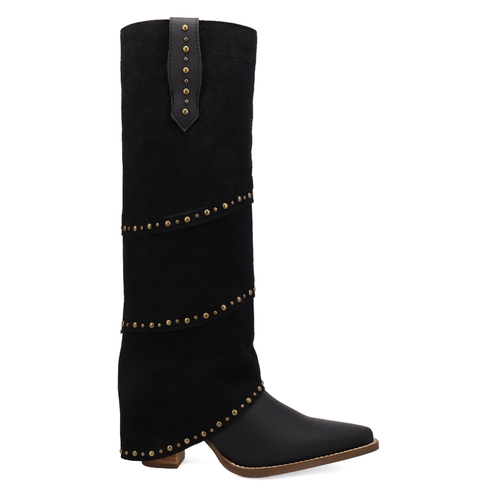 Online Exclusive | Dingo | Texani Leather Boot in Black **PREORDER