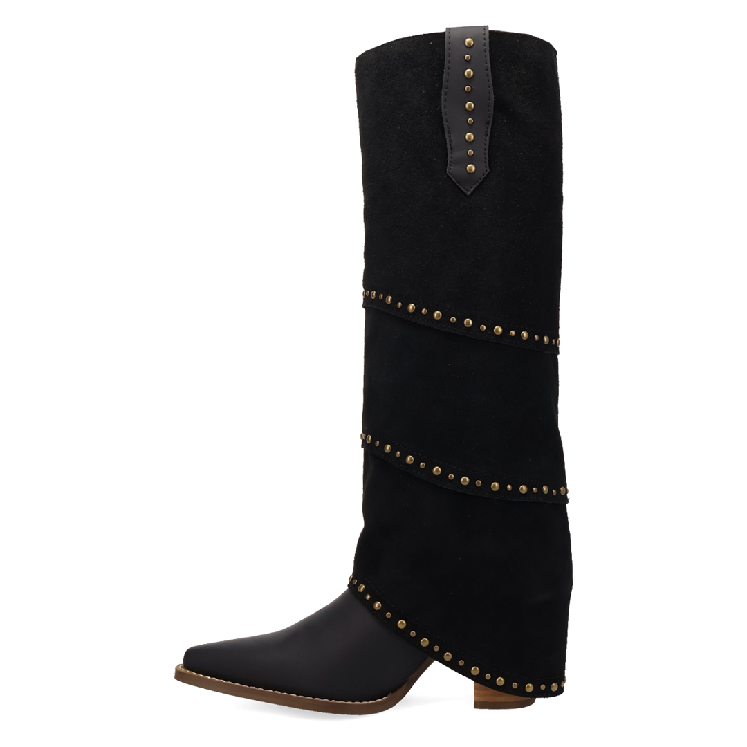 Online Exclusive | Dingo | Texani Leather Boot in Black **PREORDER