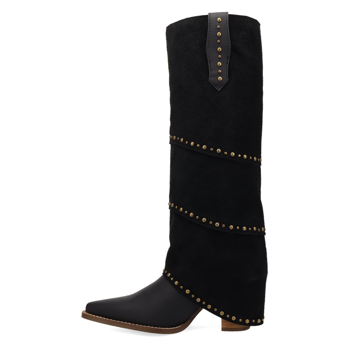 Online Exclusive | Dingo | Texani Leather Boot in Black **PREORDER