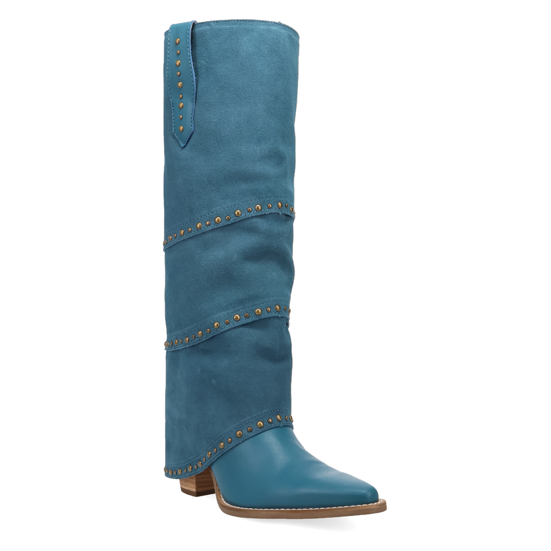 Online Exclusive | Dingo | Texani Leather Boot in Blue **PREORDER