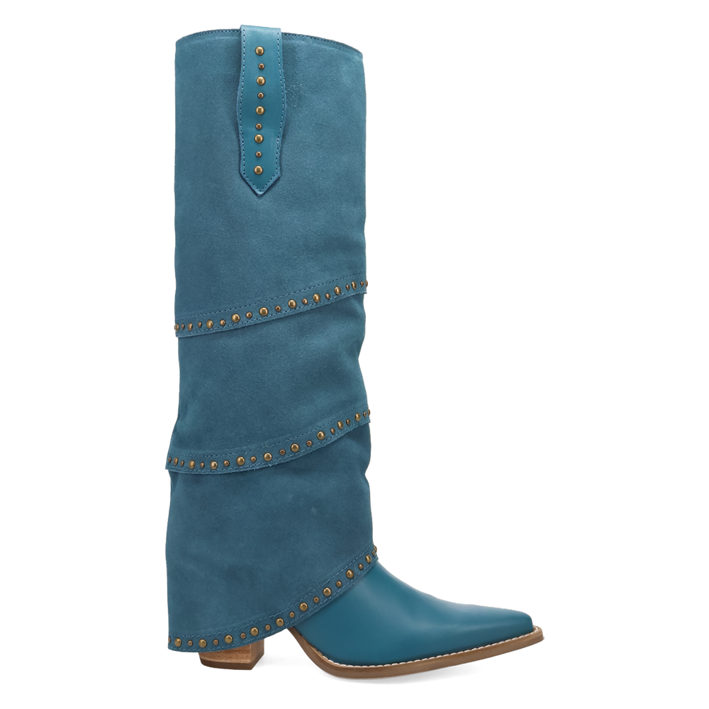 Online Exclusive | Dingo | Texani Leather Boot in Blue **PREORDER