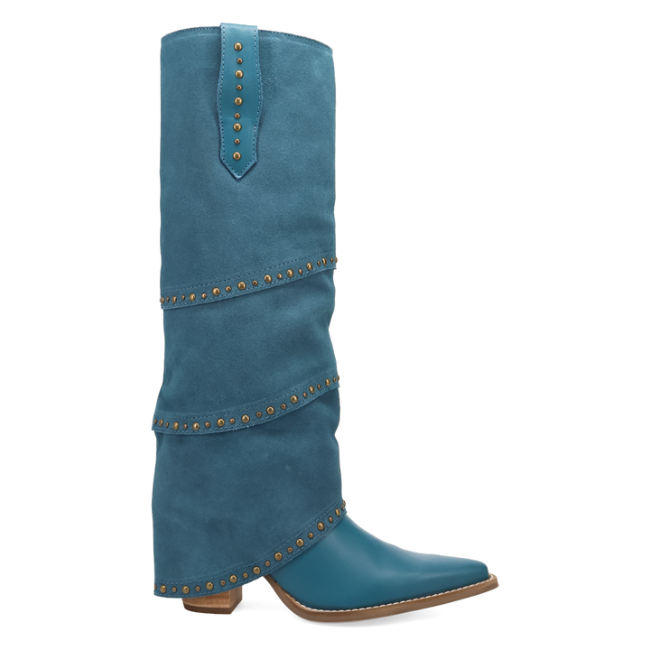 Online Exclusive | Dingo | Texani Leather Boot in Blue **PREORDER