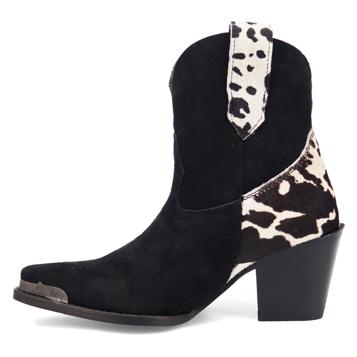 Online Exclusive | Dingo | Texas Charm Suede Leather Bootie in Black **PREORDER