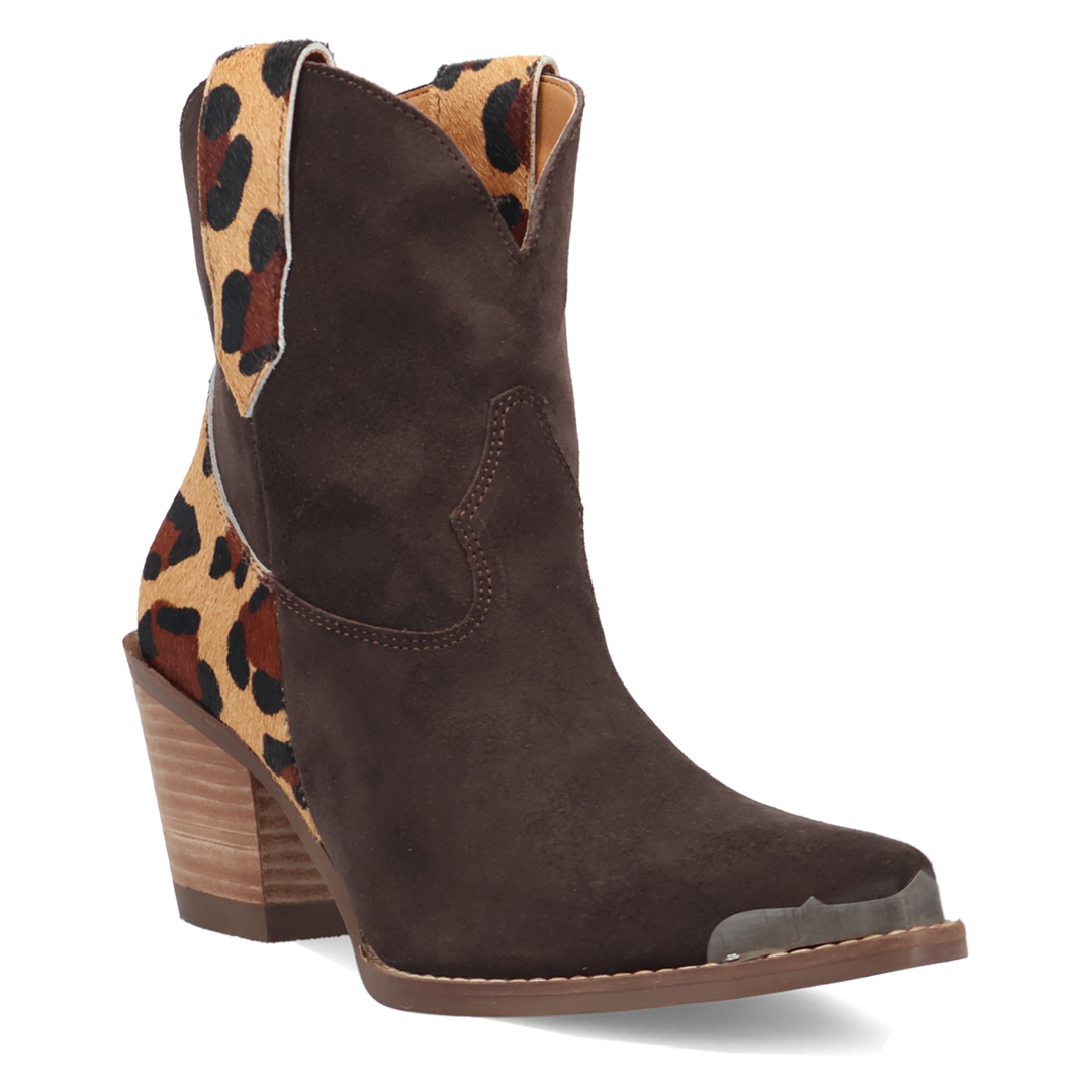 Online Exclusive | Dingo | Texas Charm Suede Leather Bootie in Brown **PREORDER