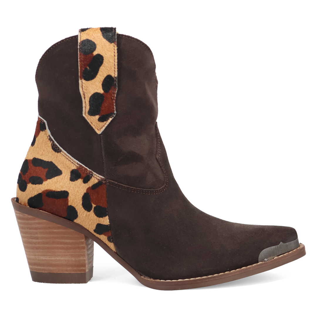 Online Exclusive | Dingo | Texas Charm Suede Leather Bootie in Brown **PREORDER