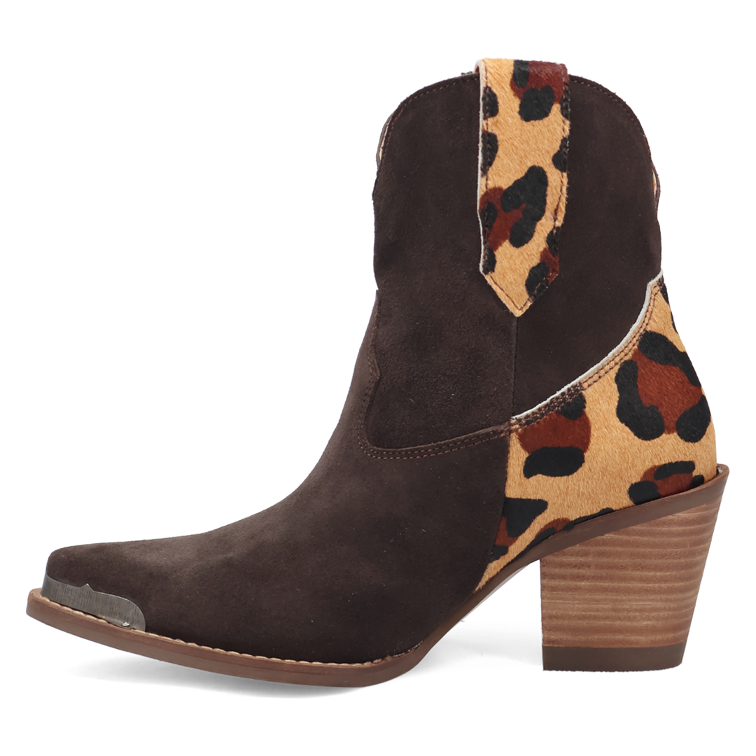 Online Exclusive | Dingo | Texas Charm Suede Leather Bootie in Brown **PREORDER