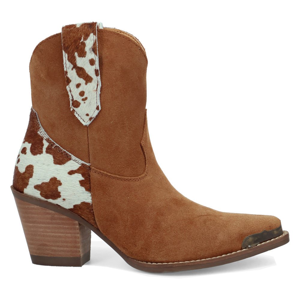 Online Exclusive | Dingo | Texas Charm Suede Leather Bootie in Camel **PREORDER