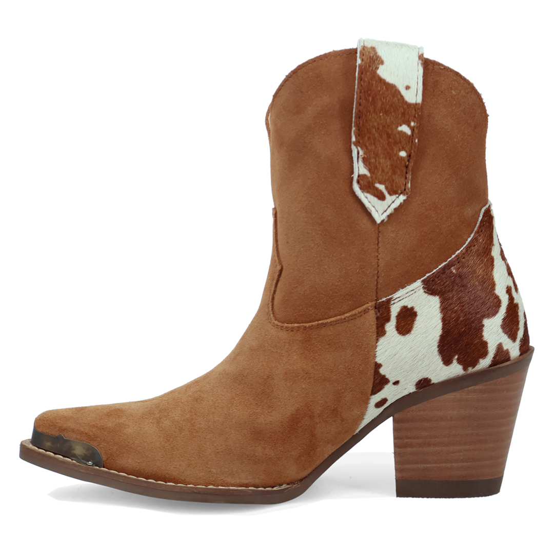 Online Exclusive | Dingo | Texas Charm Suede Leather Bootie in Camel **PREORDER
