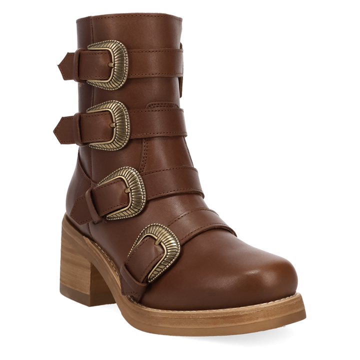 Online Exclusive | Dingo | Topanga Leather Bootie in Brown **PREORDER