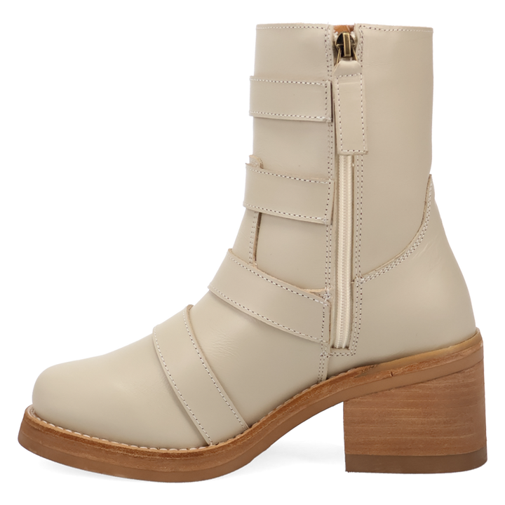 Online Exclusive | Dingo | Topanga Leather Bootie in Cream **PREORDER