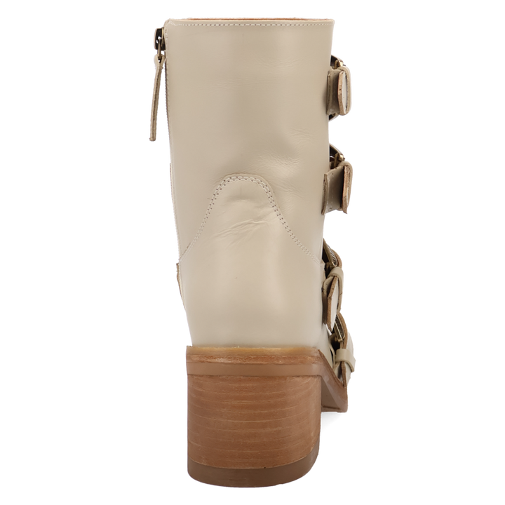 Online Exclusive | Dingo | Topanga Leather Bootie in Cream **PREORDER