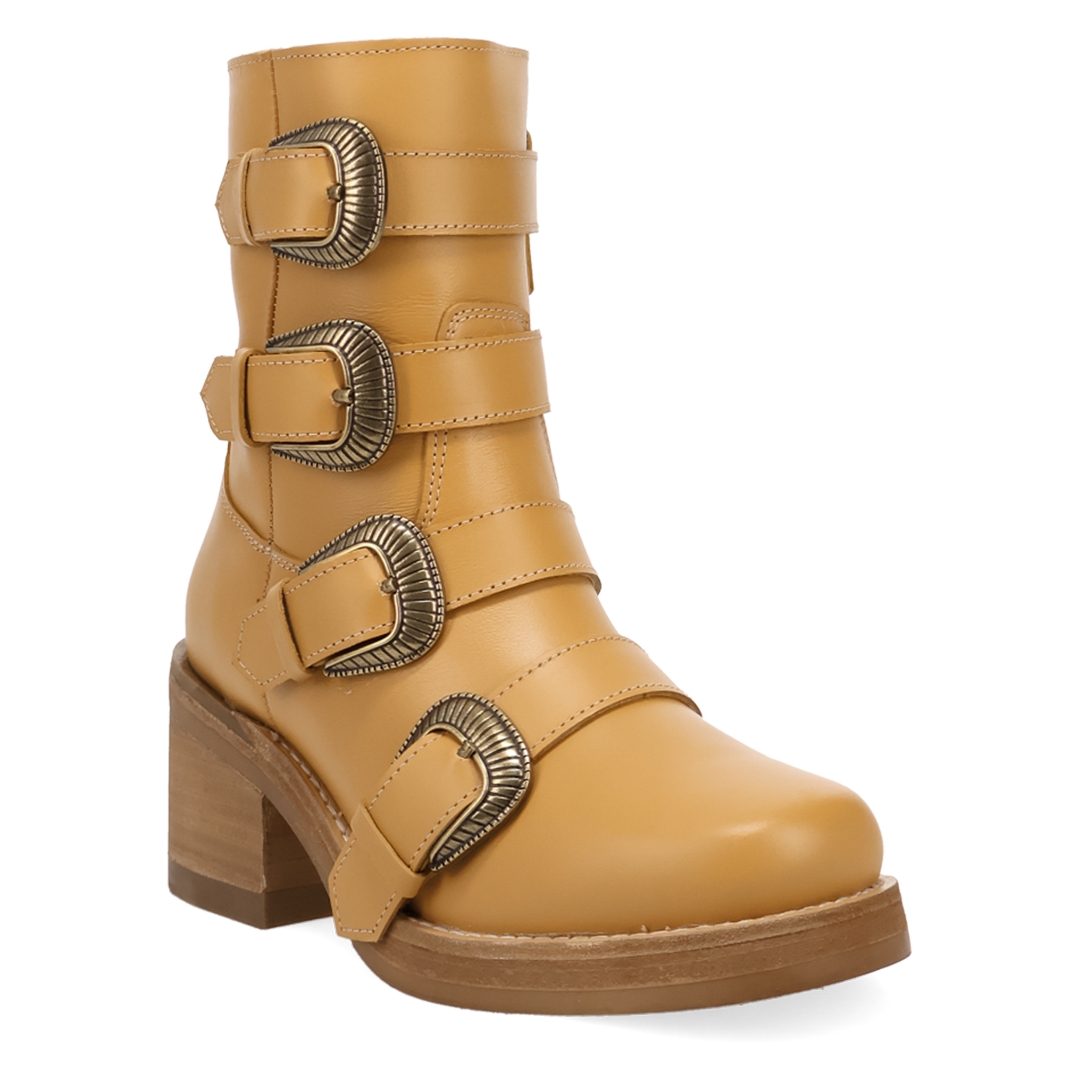 Online Exclusive | Dingo | Topanga Leather Bootie in Yellow **PREORDER