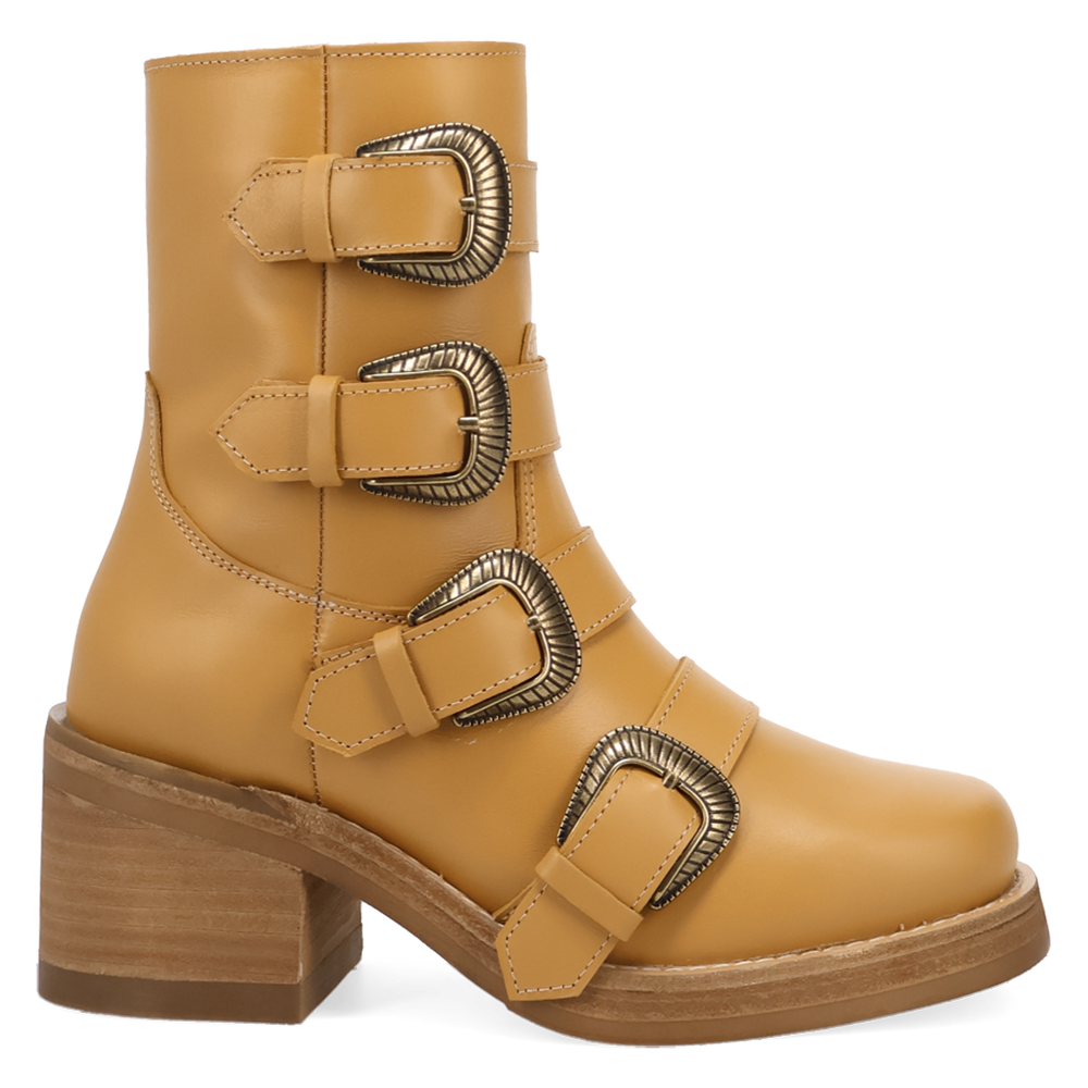 Online Exclusive | Dingo | Topanga Leather Bootie in Yellow **PREORDER