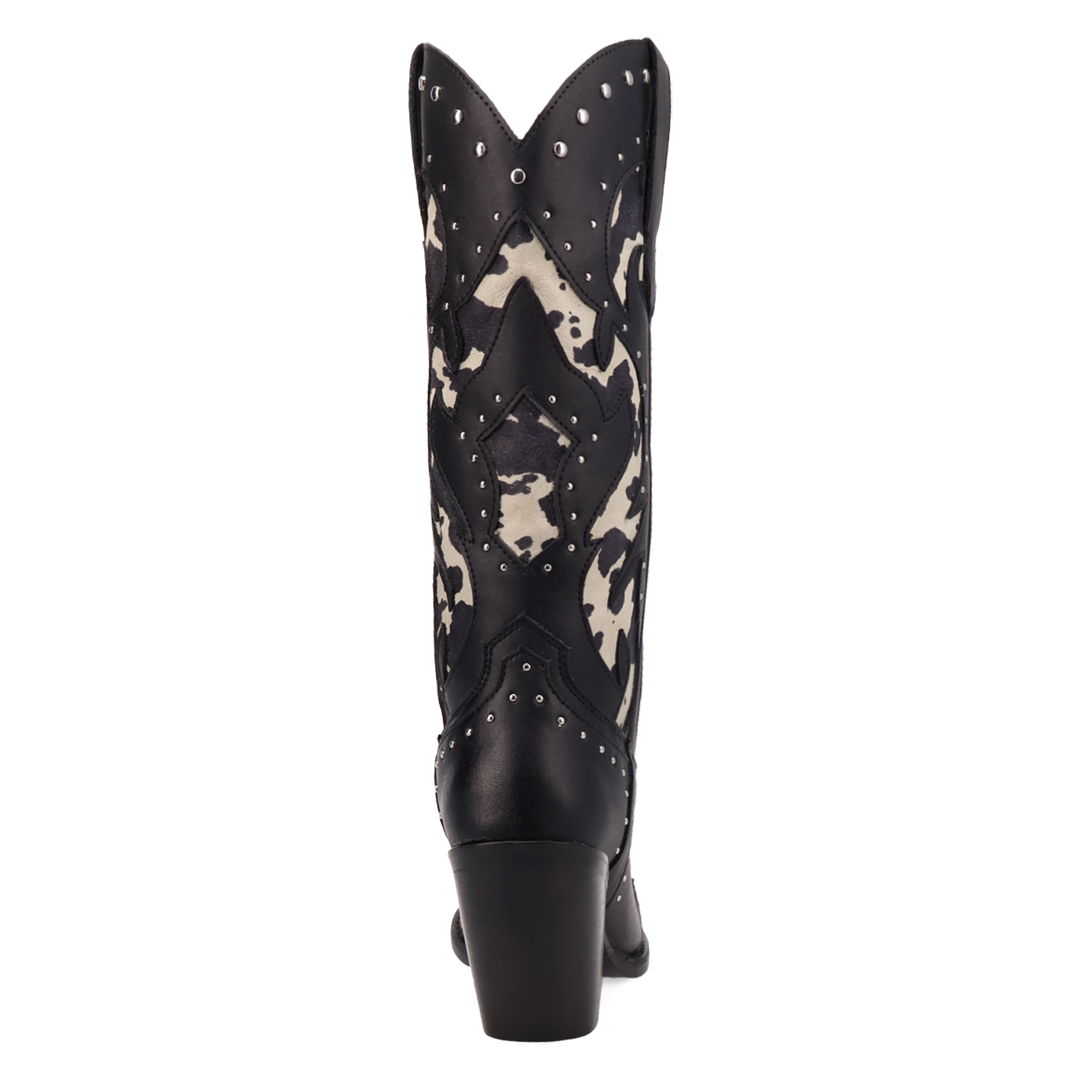 Online Exclusive | Dingo | Untamed Leather Boot in Black Cow Print **PREORDER