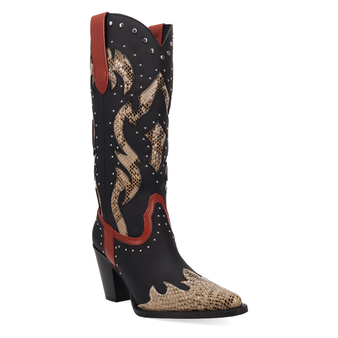 Online Exclusive | Dingo | Untamed Leather Boot in Black **PREORDER