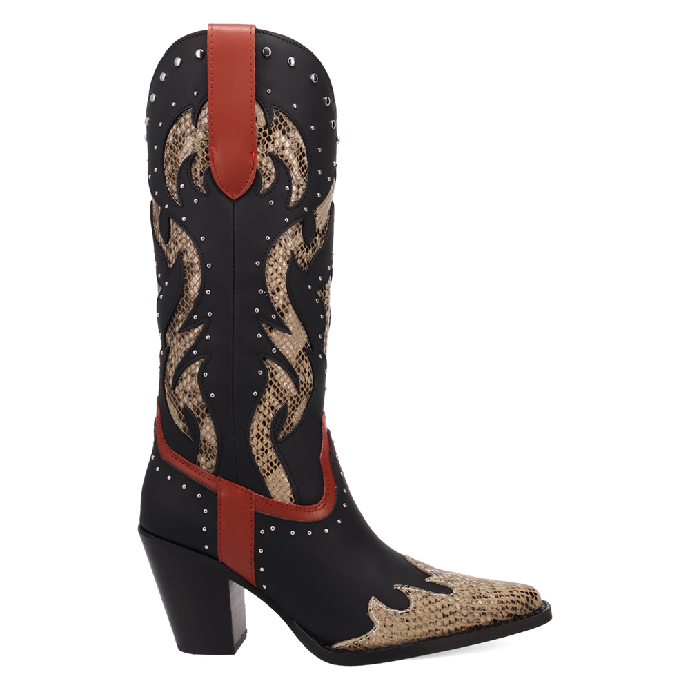 Online Exclusive | Dingo | Untamed Leather Boot in Black **PREORDER