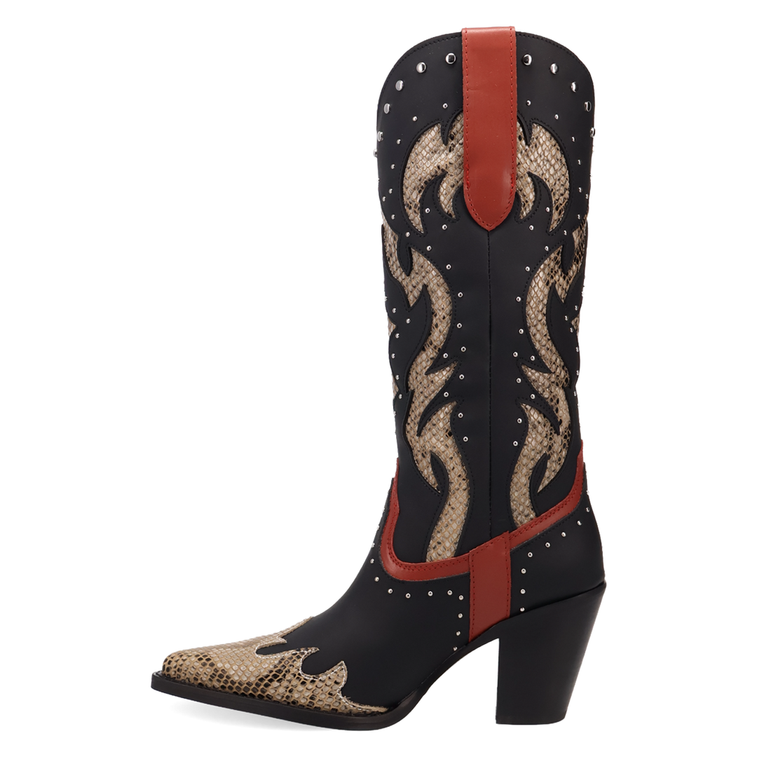 Online Exclusive | Dingo | Untamed Leather Boot in Black **PREORDER