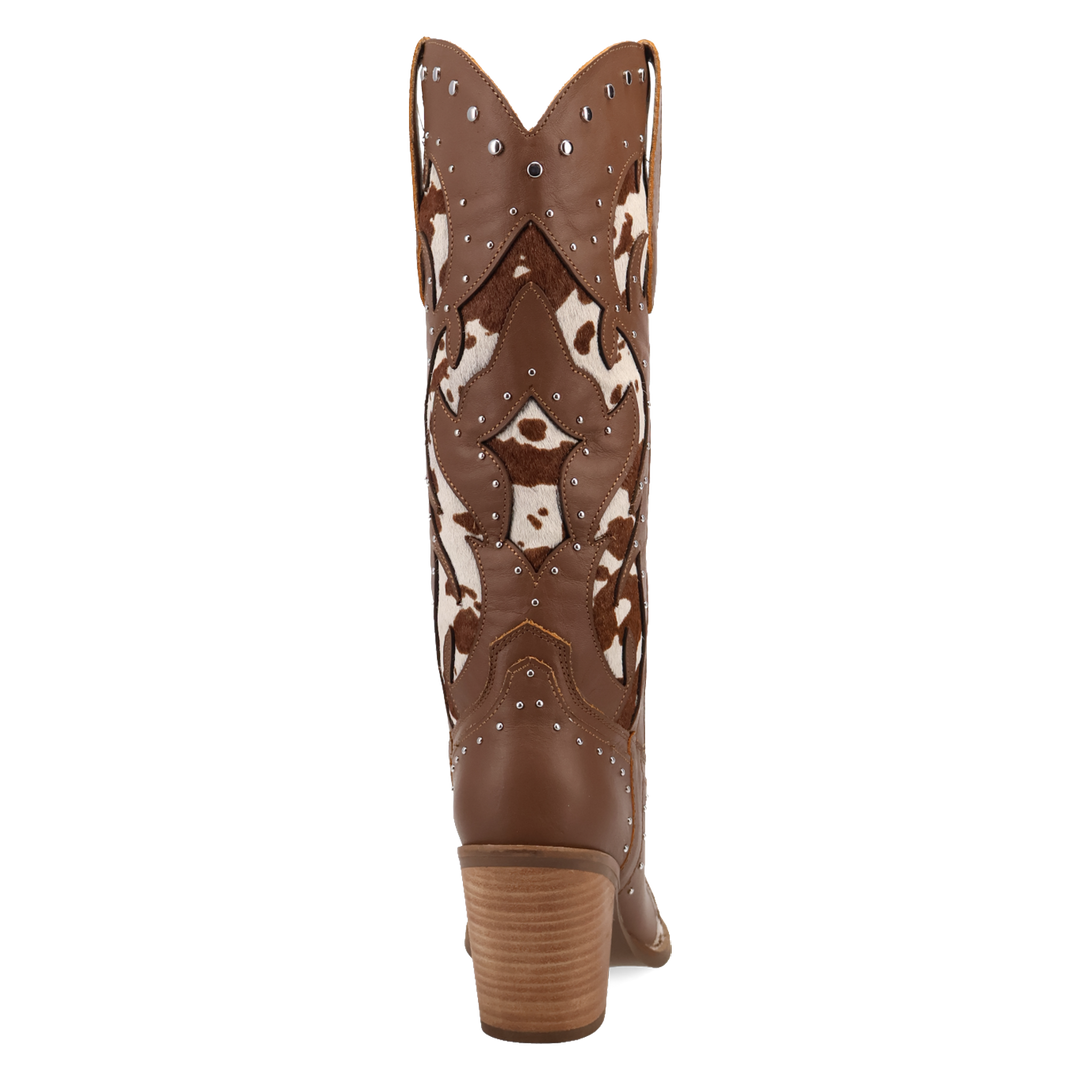 Online Exclusive | Dingo | Untamed Leather Boot in Brown Cow Print **PREORDER