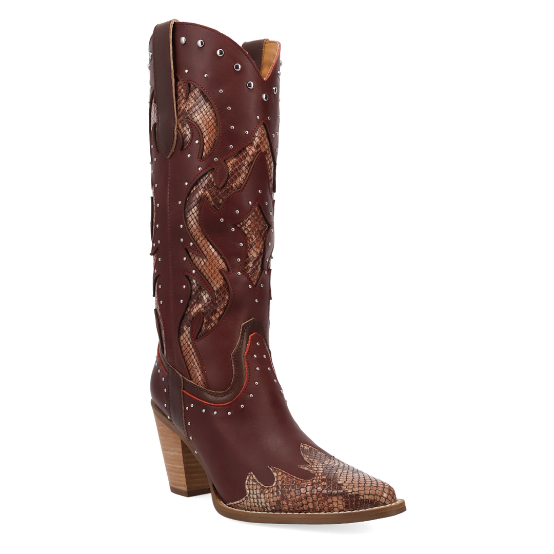 Online Exclusive | Dingo | Untamed Leather Boot in Maroon **PREORDER