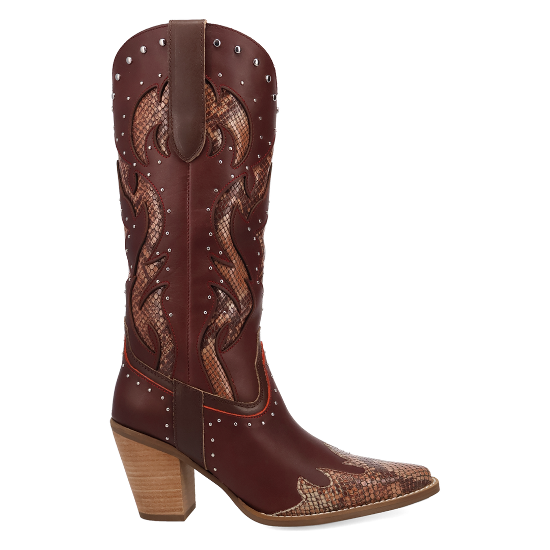 Online Exclusive | Dingo | Untamed Leather Boot in Maroon **PREORDER