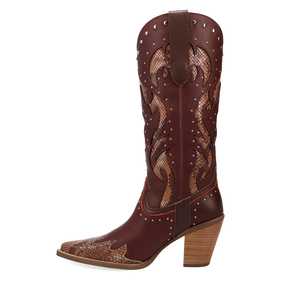 Online Exclusive | Dingo | Untamed Leather Boot in Maroon **PREORDER