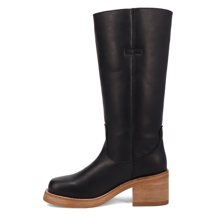 Online Exclusive | Dingo | Vagabond Leather Boot in Black **PREORDER