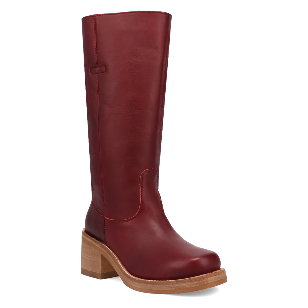 Online Exclusive | Dingo | Vagabond Leather Boot in Maroon **PREORDER