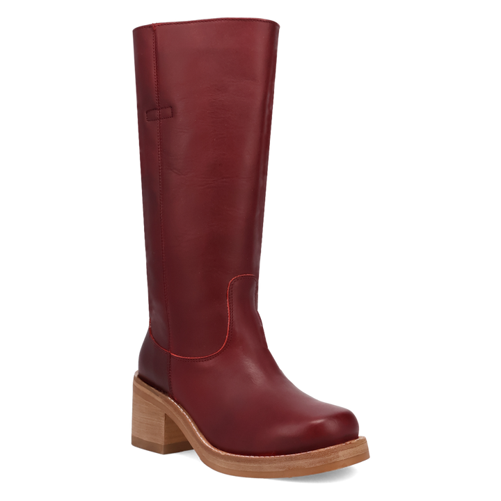 Online Exclusive | Dingo | Vagabond Leather Boot in Maroon **PREORDER