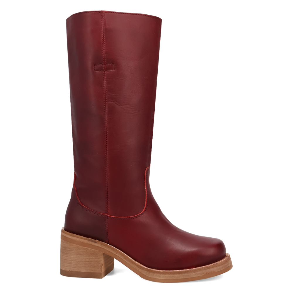 Online Exclusive | Dingo | Vagabond Leather Boot in Maroon **PREORDER