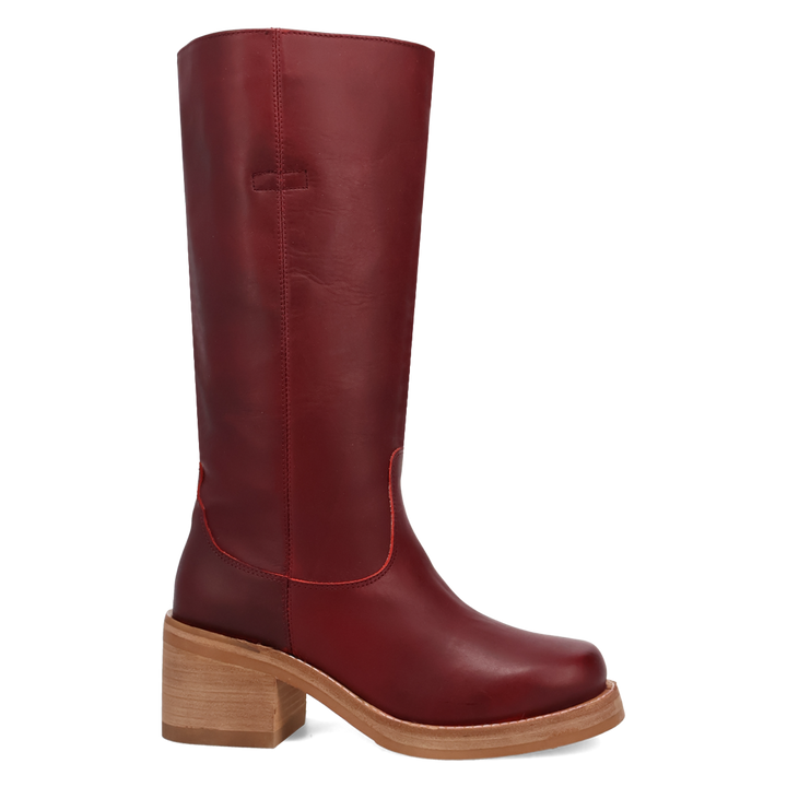 Online Exclusive | Dingo | Vagabond Leather Boot in Maroon **PREORDER