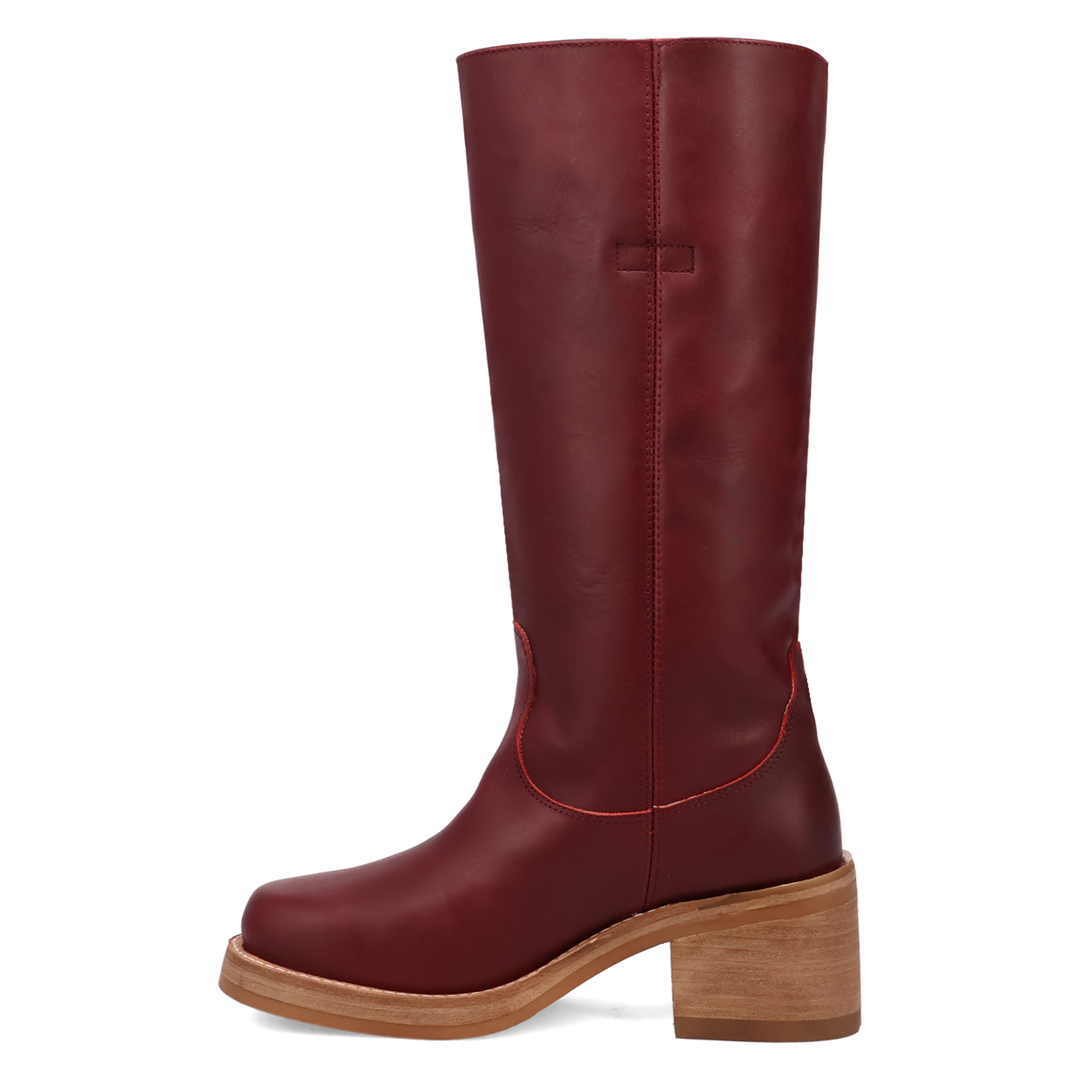 Online Exclusive | Dingo | Vagabond Leather Boot in Maroon **PREORDER