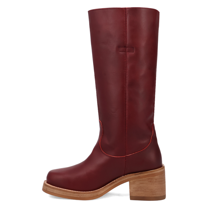 Online Exclusive | Dingo | Vagabond Leather Boot in Maroon **PREORDER
