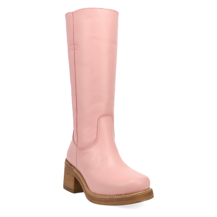 Online Exclusive | Dingo | Vagabond Leather Boot in Pink **PREORDER