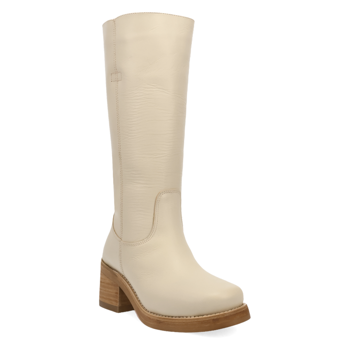 Online Exclusive | Dingo | Vagabond Leather Boot in White **PREORDER