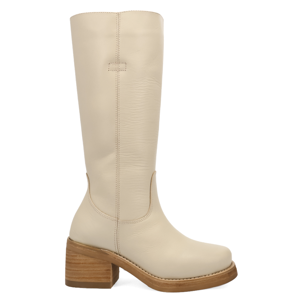 Online Exclusive | Dingo | Vagabond Leather Boot in White **PREORDER