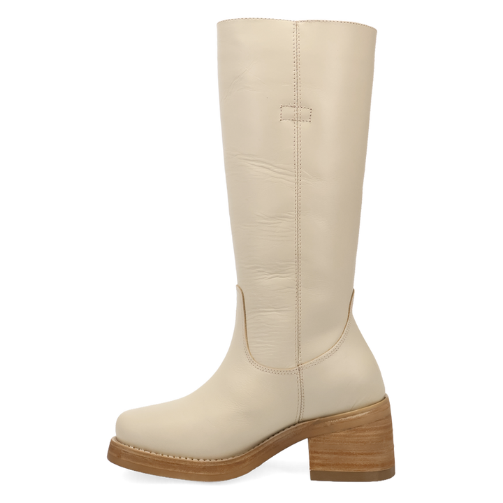 Online Exclusive | Dingo | Vagabond Leather Boot in White **PREORDER