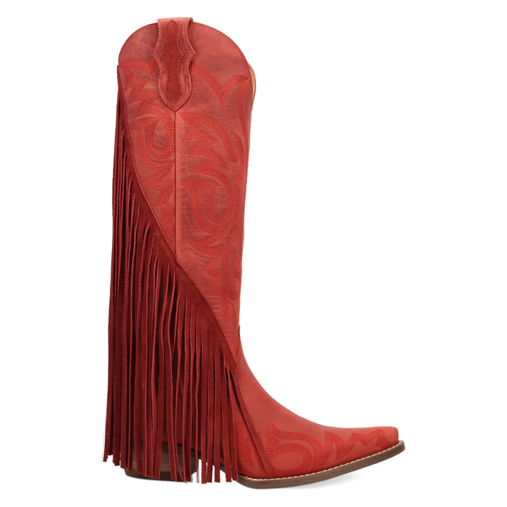 Online Exclusive | Dingo | Walk West Leather Boot in Red **PREORDER