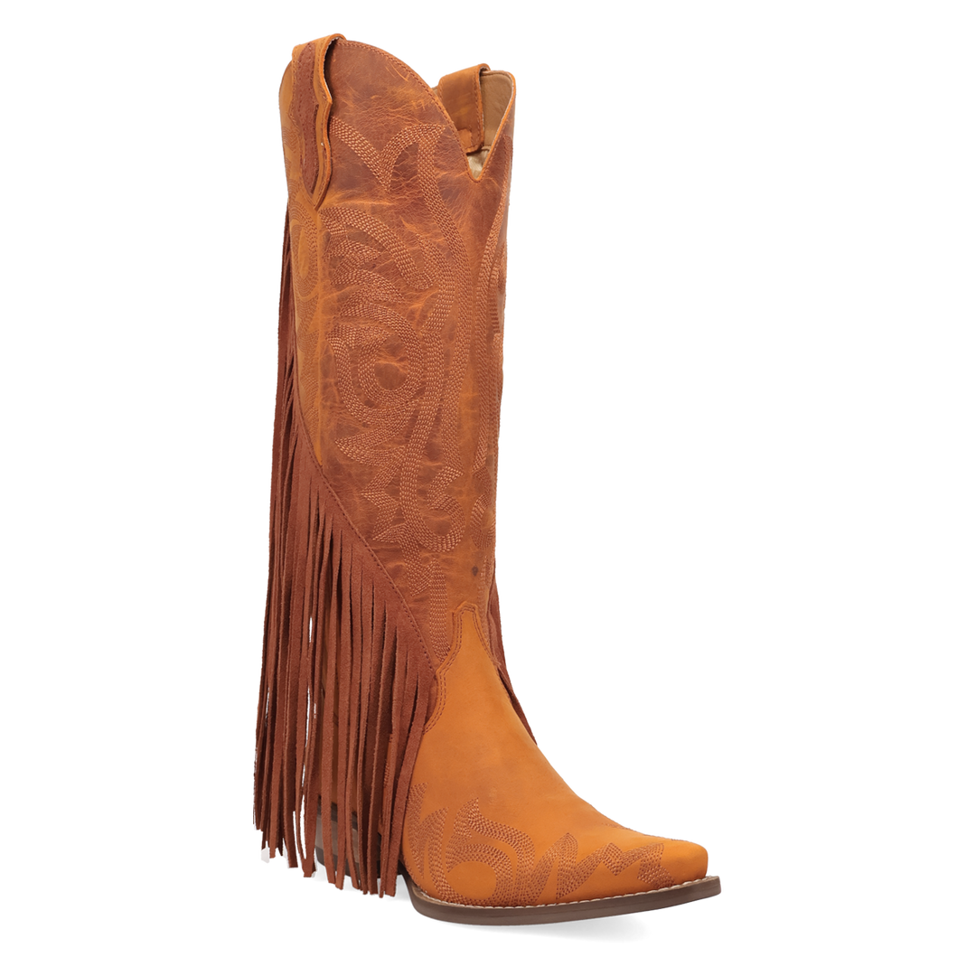 Online Exclusive | Dingo | Walk West Leather Boot in Rust **PREORDER