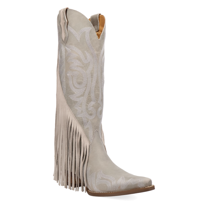 Online Exclusive | Dingo | Walk West Leather Boot in White **PREORDER