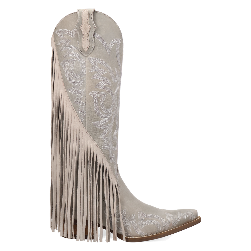 Online Exclusive | Dingo | Walk West Leather Boot in White **PREORDER