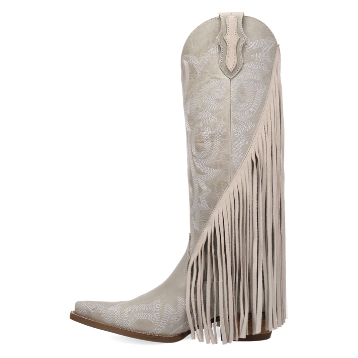 Online Exclusive | Dingo | Walk West Leather Boot in White **PREORDER