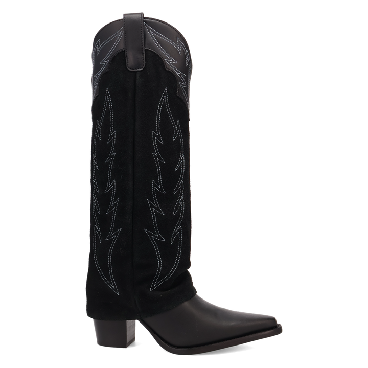 Online Exclusive | Dingo | Wild Fire Leather Boot in Black **PREORDER