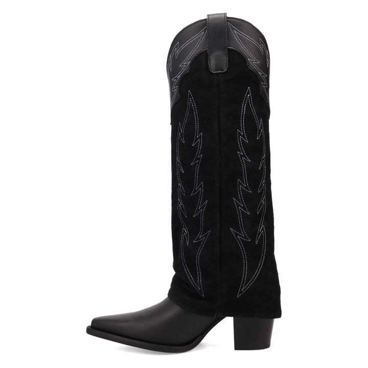 Online Exclusive | Dingo | Wild Fire Leather Boot in Black **PREORDER