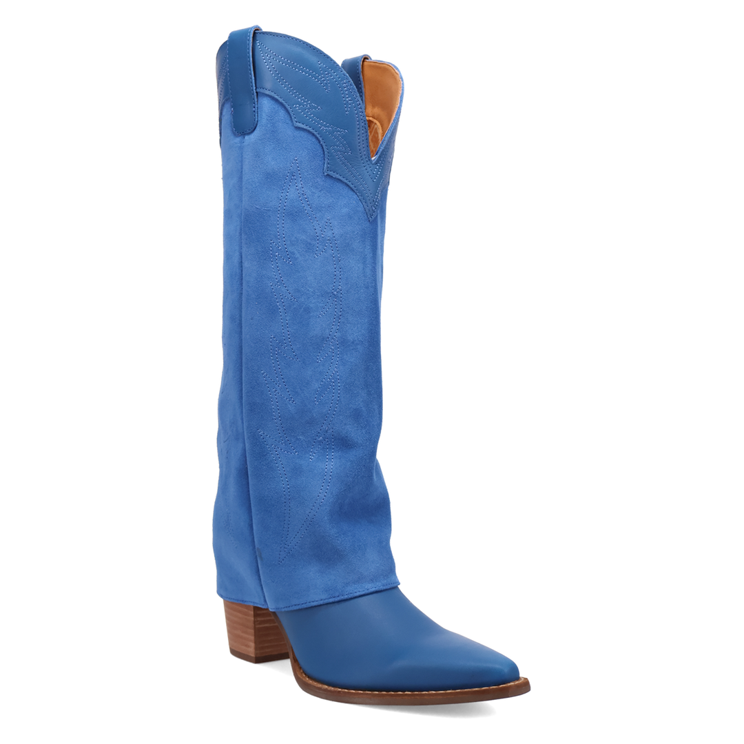 Online Exclusive | Dingo | Wild Fire Leather Boot in Blue **PREORDER