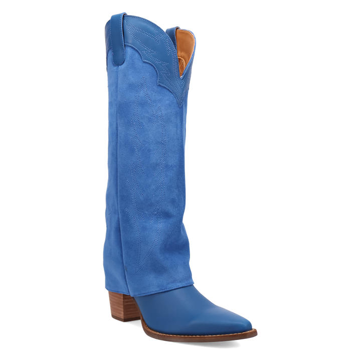 Online Exclusive | Dingo | Wild Fire Leather Boot in Blue **PREORDER