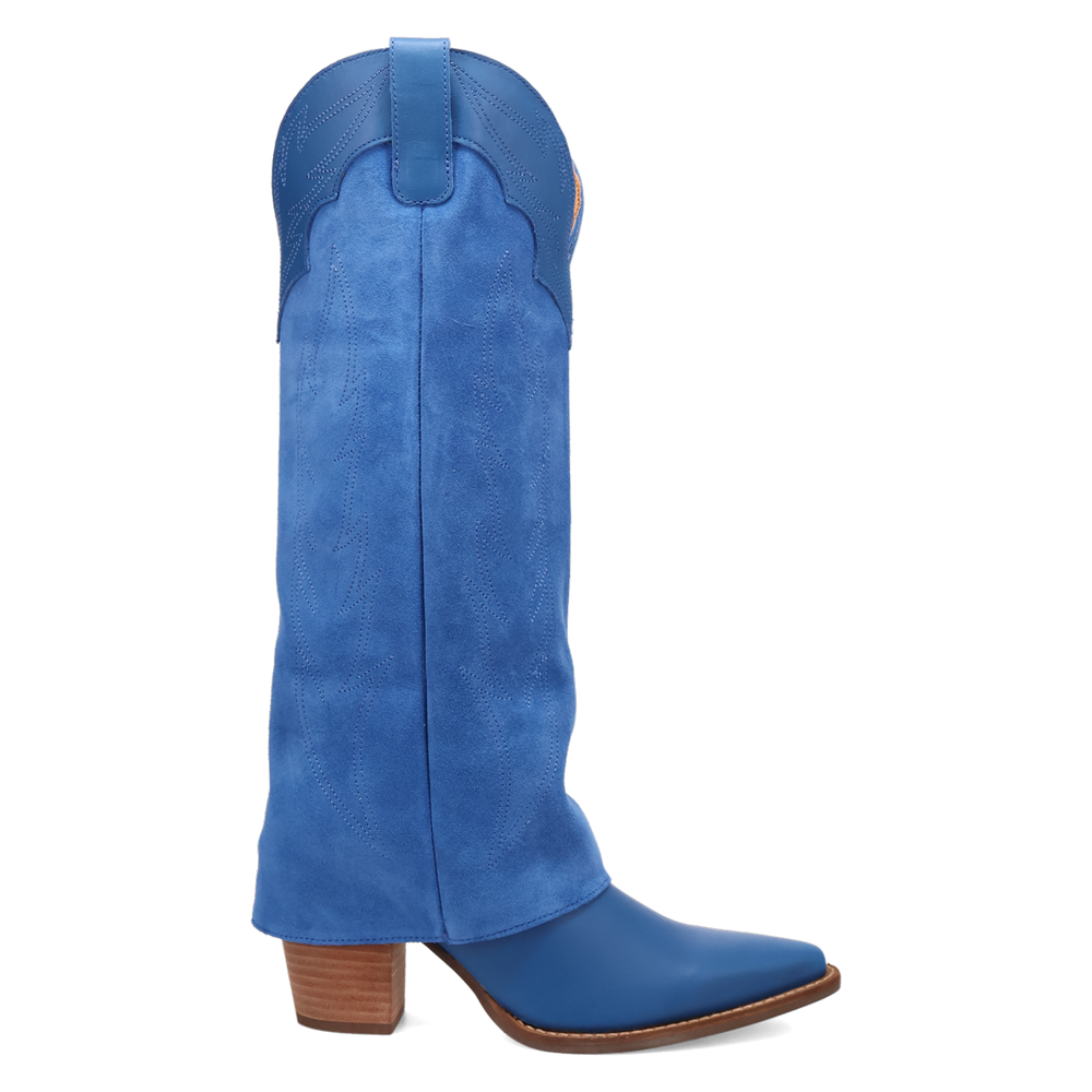 Online Exclusive | Dingo | Wild Fire Leather Boot in Blue **PREORDER
