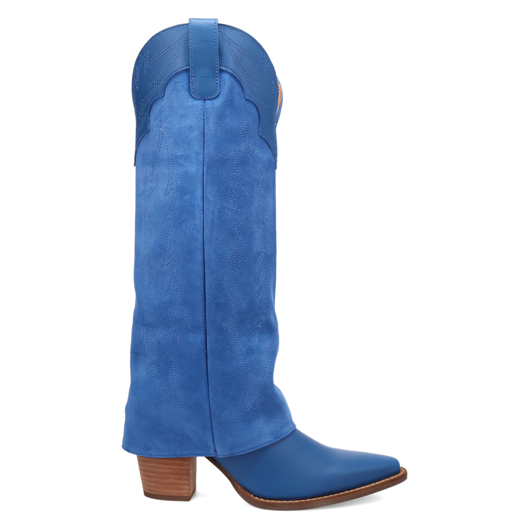 Online Exclusive | Dingo | Wild Fire Leather Boot in Blue **PREORDER
