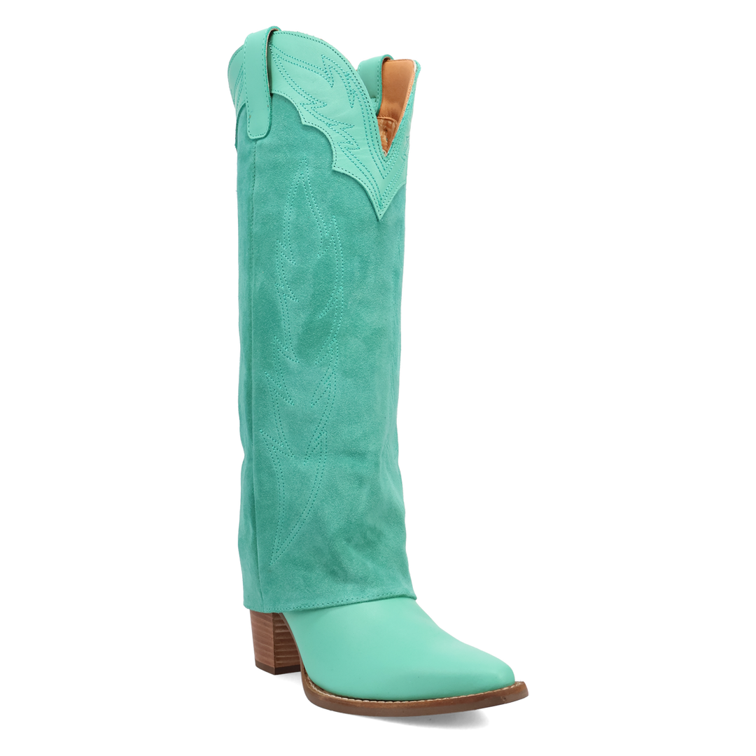 Online Exclusive | Dingo | Wild Fire Leather Boot in Green **PREORDER