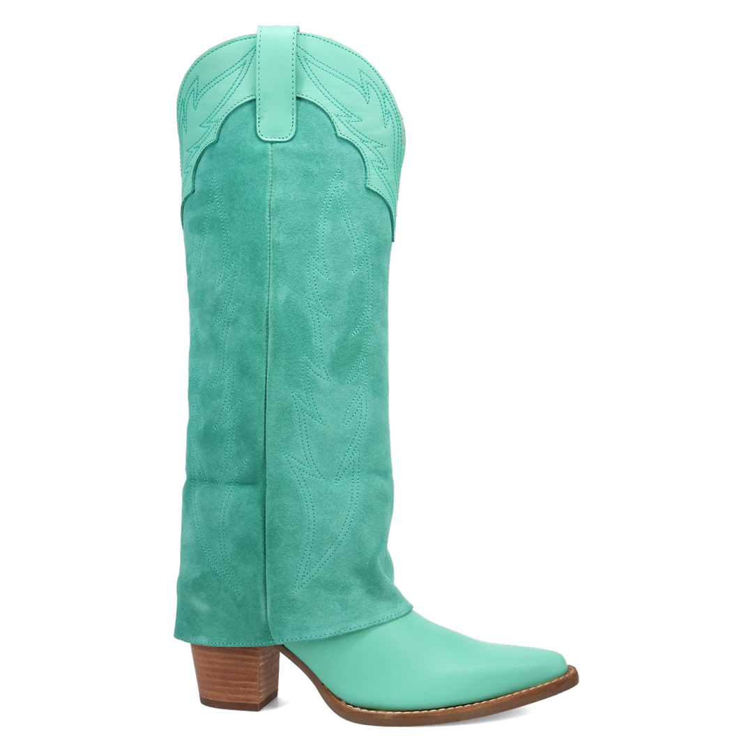 Online Exclusive | Dingo | Wild Fire Leather Boot in Green **PREORDER