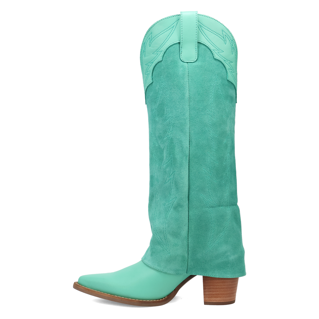 Online Exclusive | Dingo | Wild Fire Leather Boot in Green **PREORDER